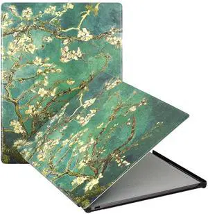 Caweet Case for Remarkable Paper Pro 11.8" 2024, Slim Hard Back Shell Protective Book Folio Cover with Built-in Pen Holder and Auto Wake/Sleep, Almond Blossom