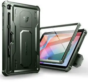 Dexnor Case for Samsung Galaxy Tab S6 Lite 10.4 Inch 2024/2022/2020, [Built in Screen Protector & Kickstand] with Pen Holder Heavy Duty Shockproof Full Body Protective Cover for Tab S6 Lite (Green)