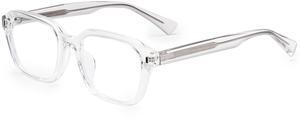 Dollger Blue Light Blocking Glasses for Women Man Anti Glare UV Computer Gaming Glasses TR90 Retro Square Eyeglasses clear Frame