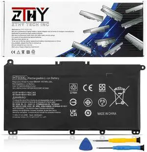 HT03XL Battery Replacement for HP Pavilion 14-CE 14-CF 14-CK 14-CM 14-DF 14-DH 14-DQ 14Q-CY 14S-CF 14S-DQ 14-FQ 15-CS 15-CW 15-DA 15-DW 14-ce0xxx 14-cf0xxx 14-cm0xxx 14-dh0xxx 14-dk0xxx 14-dq0xxx
