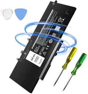 68Wh GJKNX Laptop Battery Replacement for Dell Latitude 5480 5490 5580 5590 5491 5280 5495 5591 5288 5488 5290 E5480 E5580 E5490 E5590 Precision 3520 3530 7.6V 5YHR4 451-BBZG GD1JP DY9NT 0GD1JP