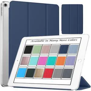 DuraSafe Cases for iPad 6th 5th Generation case 9.7 Inch Model A1822 A1823 A1893 A1954 Smart Slim Lightweight Protective Cover with Auto Wake/Sleep Function-Navy Blue