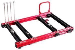 MATX Motherboard Test Bench Open Air Computer Case Chassis Aluminum Bracket DIY Bare Frame Micro-ATX Support Graphics Card(red&Black)
