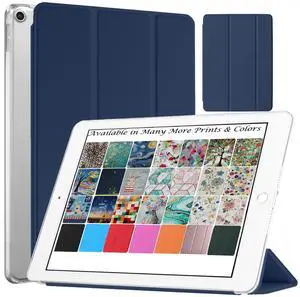 DuraSafe Cases for iPad 9.7 Inch 5 6 Air 1 2 [iPad 5th 6th Air 1st 2nd ] A1893 A1954 A1822 A1823 A1567 A1566 A1474 A1475 A1476 MRJN2LL/A MGLW2LL/A MGL12LL/A Hard Smart PC Back Cover - Navy Blue