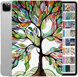 DuraSafe Cases for iPad PRO 11 Inch 2 3 4 Gen [ PRO 11 2nd 2020 3rd 2021 4th 2022 ] A2759 A2435 A2761 A2762 A2377 A2459 A2228 A2068 A2230 A1980 A2013 Printed Slim Hard Shell Stand Cover - Olivia Tree