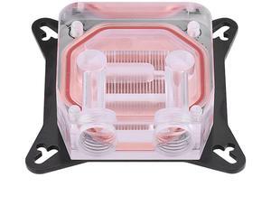 GPU Water Block Water Cooling Cooler Base, Copper POM Metal Water Cooling System Parts Kits for DIY PC with Waterway Component