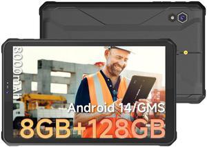 ONERugged Rugged Tablet T1, 8.68 inch Android 14 Tablets, 8000mAh 8GB+128GB (512GB TF) Industrial PC, 48MP+32MP Octa-Core IP68 Waterproof Computer for Outdoor UTV Moto Drone Field Work