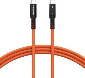 80Gbps Thunderbolt 5 Cable [Intel Certified] 3.3ft USB C to USB C Cable, 240W(5A) Charging Cord, Braided Type C Cable Compatible for Dual 16K/8K/4K Display, USB4, SSD, eGPU, Mac Studio/mini, iphone