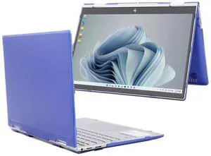 mCover Case Compatible ONLY for 2023-2024 13.3" HP Envy x360 13-BF0000 Series 2-in-1 Convertible Notebook Computers (NOT Fitting Any Other HP Models) - Blue