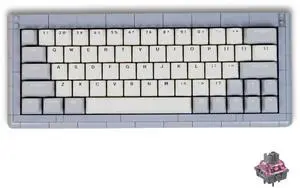 Kbdcraft 01Adam 60% Mechanical Keyboard, 64-Key ANSI, Lego-Compatible Case, Gasket Mount, Hot-swappable, Wired, Linear Switch, RGB, QMK, Vial for Win/Mac, Full Kit (Grey)