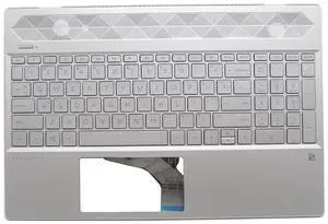 New Palmrest for HP Pavilion 15-CS 15CS 15T-CS 15-CW 15-CS0051WM 15-CW1095NR 15.6" Upper Case with Backlit Keyboard L24752-001 L24753-001 ebg7b015010-1