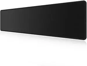 LL-COEUR XXL Black Mouse Pad Gaming Keyboard Mat Laptop Office Desk Mat (47.2" x 11.8" x 0.12")
