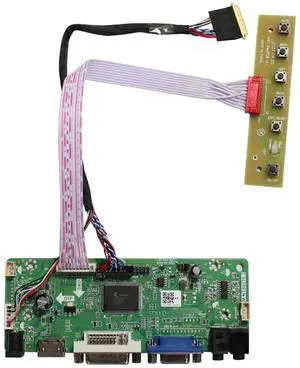 VSDISPLAY VGA DVI LVDs Controller Board 40Pin for 15.6" 1366x768 LP156WH2 LP156WH3 LP156WH4 TL B156XW02 N156B6-L0b LCD Screen