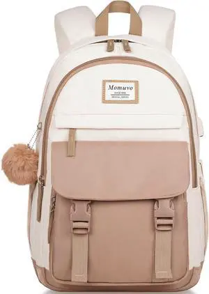 MOMUVO Backpacks for Teen Girls Women,17.3 Inch Laptop School Backpack Cute College Backpack Bookbag for Students