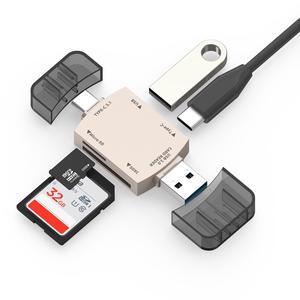 SD Card Reader USB C, Micro SD to USB 3.0 Adapter, USB SD Card Reader, Memory Card Reader,SD Card Reader for iPhone 15/IPad/MacBook/Laptop/PC/Computer/Galaxy/Android Devices/USB-C Devices (Yellow)