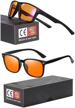 Okany Blue Light Blocking Glasses for Computer, TV, Gaming Improve Sleep by Naturally Producing Melatonin for Women + Men