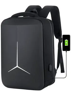 ORILOOSEN Hard Shell Business Backpack Travel Laptop backpack USB port backpack Daily laptop backpack Waterproof travel backpack (Black)