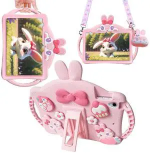 Paorixln for iPad 6th/ 5th Generation Cases, iPad 9.7inch 2018/2017 Case for Kids Girls with Kickstand Strap Wallet, Soft Protective Tablet Cover for iPad Air 2nd Generation, iPad Pro 2016 (Pink)