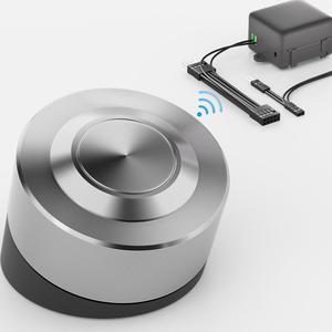 Wireless PC Power Button, Remote PC Power Switch ON Off Reset Stainless Steel Button and Receiver for Computer Motherboard (Powered by 9 Pin USB)