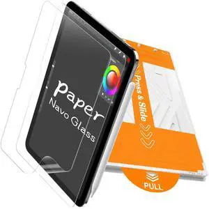 PandaShield 2-Pack Paper-feel Screen Protector Easy-install for iPad 11th/10th Gen. A16 (11/10.9 Inch, 2025/2022),Matte Natural Writing,Easy Installation Box,Apple Pencil Compatible,Bubble Free