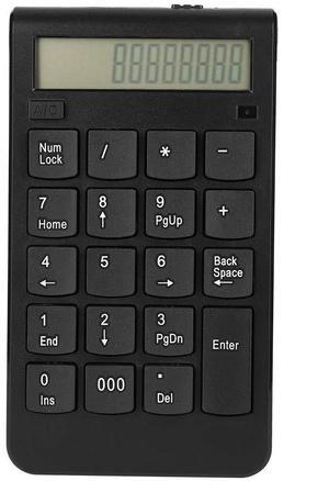 USB Numeric Keypad Mini Number Pad 2.4G Keypad 29 Keys Number Keyboard with LCD Display for Laptop Desktop PC Pro