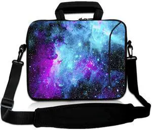 RICHEN 17 inch Laptop Shoulder Bag Carrying Case Computer PC Cover Pouch with Handle Fits 15.6/16/17/17.3/17.4 inch Laptop Notebook (16-17.3 inch, Galaxy)