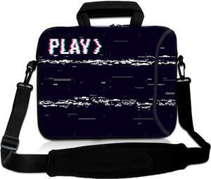 RICHEN 17 inch Laptop Shoulder Bag Carrying Case with Handle Fits 15.6/16/17/17.3/17.4 inch Laptop Notebook (16-17.3 inch, PLAYS)