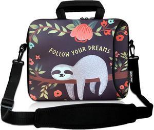 RICHEN 17 inch Laptop Shoulder Bag Carrying Case with Handle Fits 15.6/16/17/17.3/17.4 inch Laptop Notebook (16-17.3 inch, Sloth)