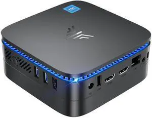 KAMRUI AK1PLUS Mini PC Computer, 12th Alder Lake- N95 up to 3.4 GH, 16GB RAM 512GB M.2 SSD, Mini Desktop Computer, Support 2.5" SSD (up to 2TB), WiFi, BT, 4K, HTPC for Business, Home, Office