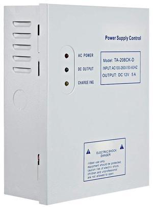 Serounder TA-208CK-D AC 110-240V DC 12V/5A Door Access Control System Switching Supply Power UPS Power Supply