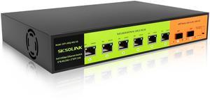 10GB Switch 8 Port Unmanaged with 6*10g RJ45 Ports, 2*10g SFP+ Ports,10Gbe Network Switch, Desktop or 19-inch Rack Mount, Plug and Play, Suitable for 10GB NAS, WiFi 7 Router and Gaming PC.
