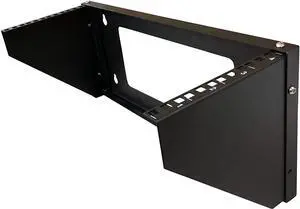TECHTOO Wall Mount Rack 4U Vertical & Horizontal Rack 19Inch Wall Mountable Server Rack Heavy Duty Max Load 66-150 LBS Network Open Rack for Patch Panel/Data/AV/IT/Computer & Studio Equipment (4U)