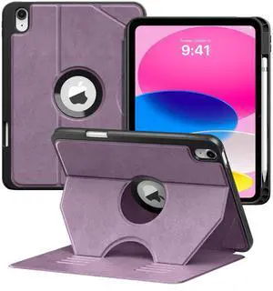 TiMOVO Case for iPad (A16) 11th Generation 11 Inch 2025, iPad 10th Generation Case 10.9 Inch 2022, Adjustable Multiple Viewing Angles Protective Cover with Pencil Holder, Auto Wake/Sleep, Purple