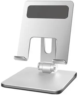 Adjustable Tablet Stand, Aluminum Alloy Tablet Holder Foldable Anti Slip Desktop Holder Portable Strong Bearing Capacity for Tablet Mobile Phone Cell Phone