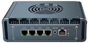 Micro Firewall Appliance, 4 i226-V 2.5Gbe LAN Ports, Fanless Mini PC Celeron N5105 Quad Core, DDR4 1*M.2 Support AES-NI Barebone Router PC VPN,HDMI DP USB3.0 RAM (DDR4) SSD(M.2 NvmE) (NO RAM NO SSD)