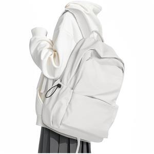 UPPACK Backpack For Women Men School Aesthetic Lightweight College Backpack for Boys Girls Book Bag Casual Daypack Laptop Gym Backpacks White