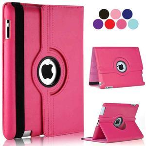 Vultic [Rotating] Case for iPad Pro 12.9 inch [1st/2nd Gen 2015/2017], 360 Degree Stand [Auto Sleep/Wake] Folio Leather Smart Cover (Hot Pink)