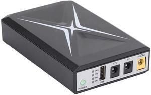Mini UPS Battery Backup 10400mAh Uninterruptible Power Supply, Multiple Inputs, Voltage and Current, Intelligent, with Wide Application for Security Camera Router