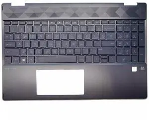 Wzqrps New Replacement for HP Pavilion X360 15-DQ 15T-DQ 15-DQ1052NR 15 DQ Laptop Upper Case Palmrest Backlit Keyboard Assembly Part L51520-001 46M0GFCS0112 8CG921000K L53082-031 4600GF0H0001 Gray