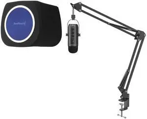 ZealSound Gaming USB Microphone k66k-s and ws18b Pop Filter