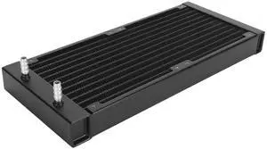 280 mm Water Cooling Radiator, 12 Pipe Aluminum Heat Exchanger Radiator, Easy Installation, CPU Computer Water Cool System for 6 to 7mm Soft Hose (Black)