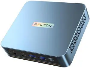 PELADN WI6 Mini PC N97, 8GB DDR4 RAM 256GB SSD, Alder Lake N97 Desktop Mini Computers with Dual HDMI, Type-C, USB3.2, RJ45 LAN, WiFi5, BT4.2