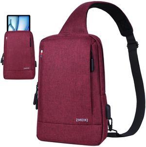 ZMEIKJ 9-11 Inch iPad Bag Tablet Sleeve Satchel Messenger Sling Shoulder Strap Carrying Case for Fire Laptop Kindle or Others