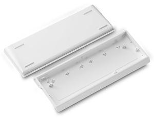 ZMX H60 Aluminum Keyboard Case,60% Customized Mechanical Gaming Keyboard Housing Compatible with Woot60HE/MADLIONS MAD 60 HE 61Keys Compact Barebones Keyboards DIY (White)