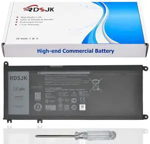 33YDH Laptop Battery for Dell Inspiron 15 7577 17 7773 7778 7779 7786 G3 3579 3779 G5 5587 G7 7588 Latitude 13 3380 14 3480 3490 15 3580 3590 Vostro 15 7570 7580 99NF2 PVHT1 81PF3 081PF3 451-BCDM 56Wh