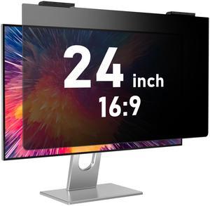 24 Inch Privacy Screen for Monitor - Blue Light Blocking, Eye Protection Anti-Spy Filter - Fits 16:9 Aspect Ratio, Computer Screen Privacy Filter, Removable & Anti-Scratch
