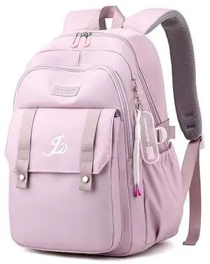 ROERPPM University Bookbag copmuter Daypack Backpack Outdoor Bag Waterproof Travel Notebook College Backpack (Purple)