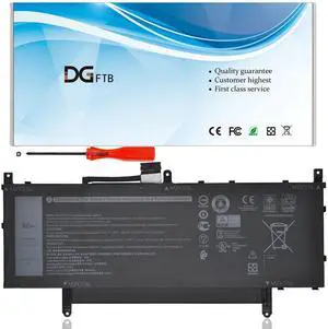 DGFTB N7HT0 New Laptop Battery for Dell Latitude 9510 9520 / Latitude 9520 2-in-1 Series TVKGH V5K68 N2NLL HYMNG 08NFC7 N2NLL N7HTO 0PKW00 089GNG 0HYMNG (7.6V 52Wh/6500mAh/4-Cells)