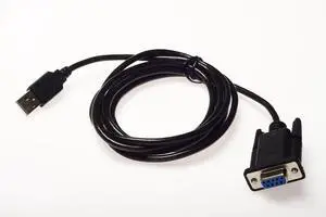 Wirenest USB to Null Modem RS-232 Serial Adapter, FTDI Chipset, Durable Molded DB9 Female Connector, Compatible with Windows, Mac, Linux