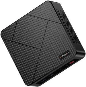 MAGICNUC AS1 Ryzen 5 Mini PC Dual LAN, 16GB RAM 512GB PCIe SSD Mini Desktop, USB-C/HDMI/DP/Wi-Fi 5/BT 5.0, Office, Home